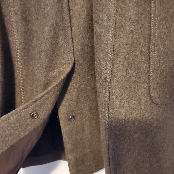 UNITED COLORS OF BENETTON Double Breasted Zip Button Wool Coat US 10 / EU 40 - Picture 6 of 8